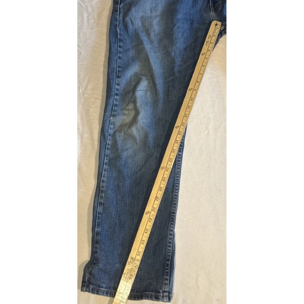 Levis 505 Jeans Mens 38x30 Regular Fit Straight‎ Blue Medium Wash Denim